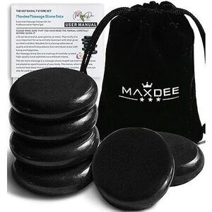 Massage Stones Essential Hot Stones For Massage, 6 Large Hot Stones Massage Kit